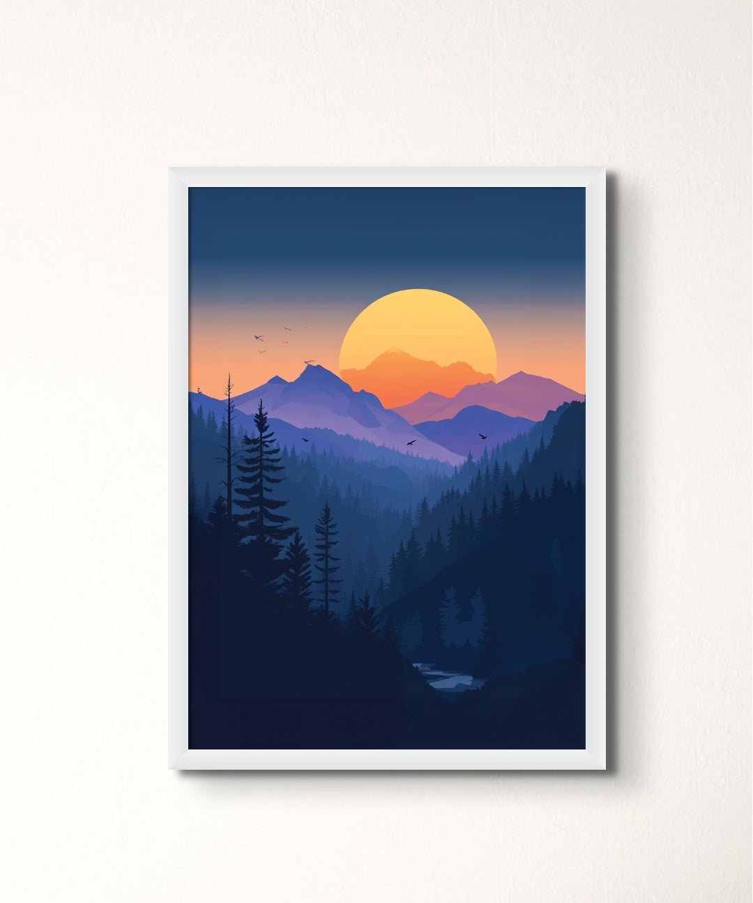 Dawnpeace - Words On Wall - - A3 - White Frame - Dawnpeace