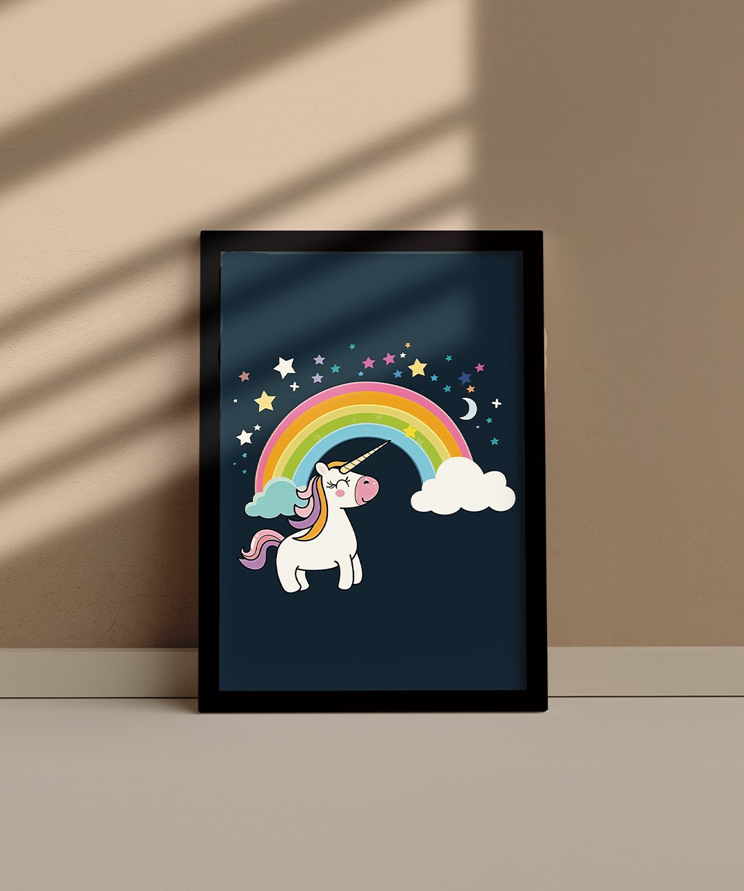 A Unicorn’s Dream - Words On Wall - A4 - Black Frame - A Unicorn’s Dream