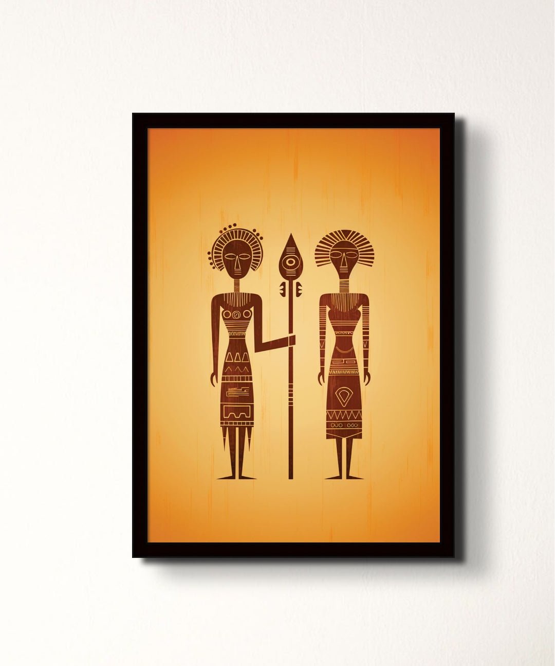 Adivasi Spirits - Words On Wall - - A4 - Black Frame - Adivasi Spirits