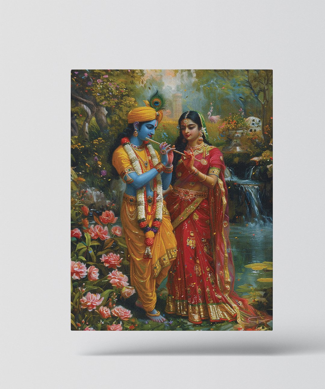 As Radha's Eyes Meet Krishna's, the World Stands Still - Words On Wall - As Radha's Eyes Meet Krishna's, the World Stands Still