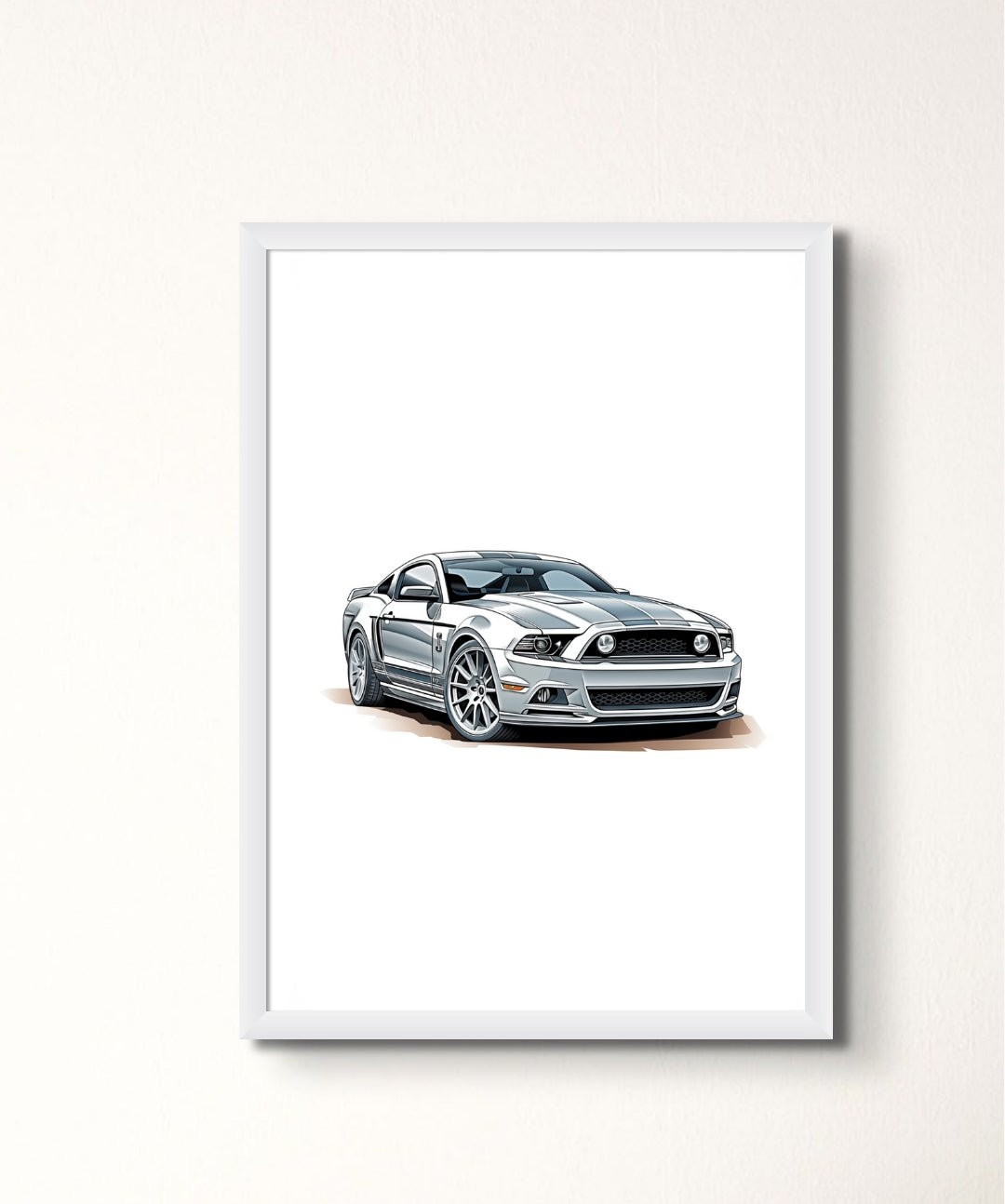 Autoluxe - Words On Wall - - A3 - White Frame - Autoluxe