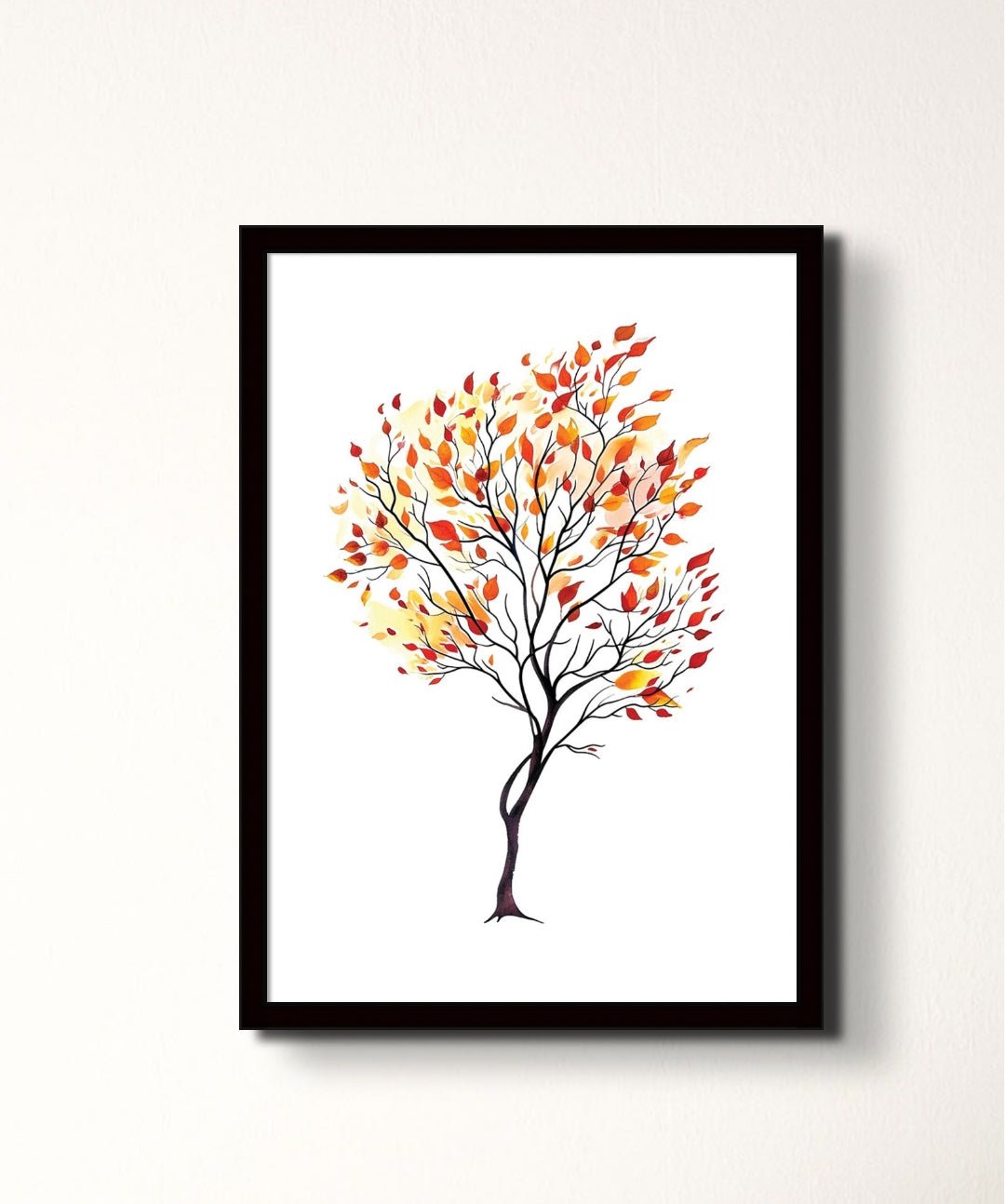 Autumn Blaze - Words On Wall - - A4 - Black Frame - Autumn Blaze