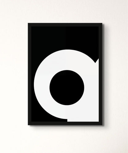 Cyclopean - Words On Wall - - A4 - Black Frame - Cyclopean