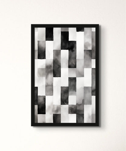 Flowgrid - Words On Wall - - A4 - Black Frame - Flowgrid