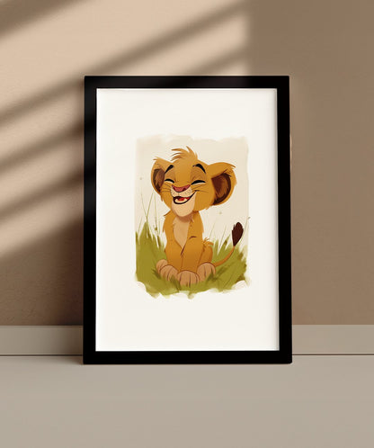 Hakuna Matata Junior - Words On Wall - A4 - Black Frame - Hakuna Matata Junior