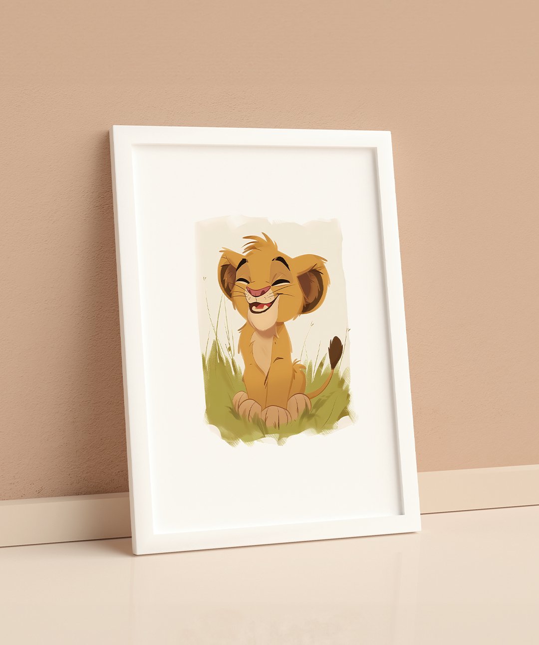 Hakuna Matata Junior - Words On Wall - A4 - White Frame - Hakuna Matata Junior