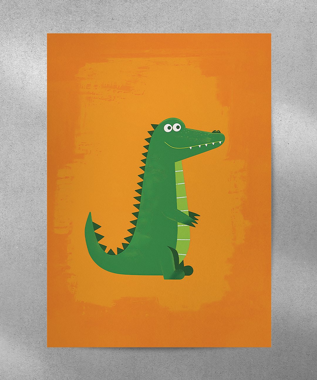 Happy Gator - Words On Wall - A4 - No Frame - Happy Gator