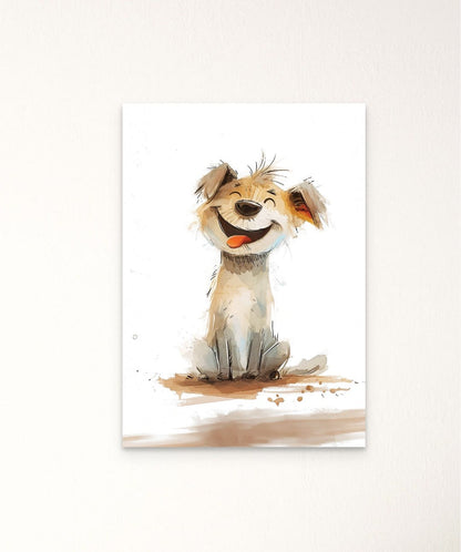 Happy Paws - Words On Wall - - A4 - No Frame - Happy Paws