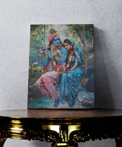 In the Eyes of Radha, Krishna Finds the Reflection of the Universe - Words On Wall - Canvas - In the Eyes of Radha, Krishna Finds the Reflection of the Universe