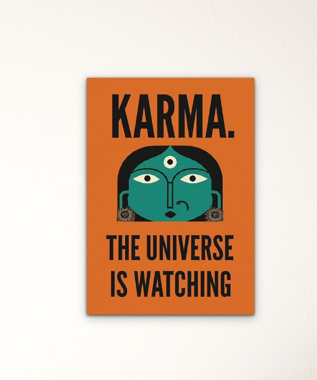 Karma-The Universe Is Watching - Words On Wall - - A4 - No Frame - Karma-The Universe Is Watching