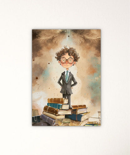 Little Dreamer's Library - Words On Wall - - A4 - No Frame - Little Dreamer's Library