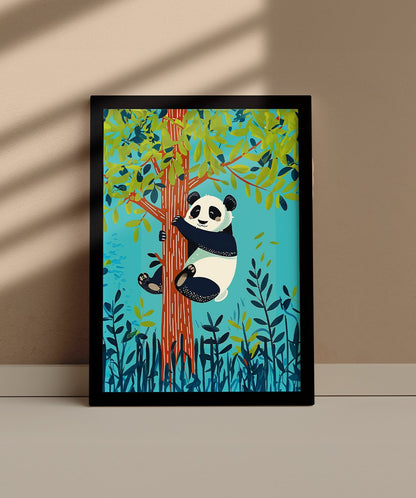 Panda Playtime - Words On Wall - A4 - Black Frame - Panda Playtime