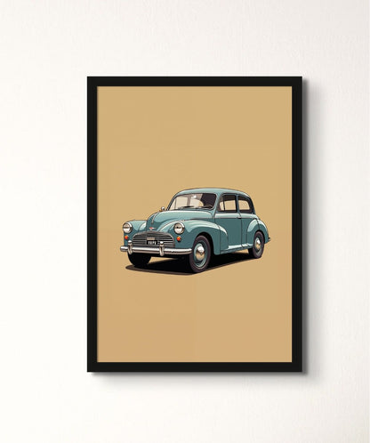 Retro Roadster - Words On Wall - - A4 - Black Frame - Retro Roadster