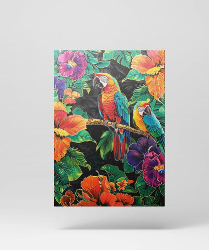 Scarlet Macaw & Paradise Parrot - Words On Wall - Scarlet Macaw & Paradise Parrot - Words On Wall - Scarlet Macaw & Paradise Parrot