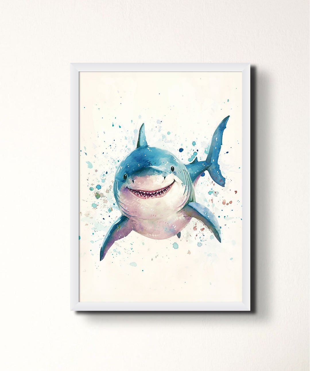 Sharkling - Words On Wall - - A4 - White Frame - Sharkling