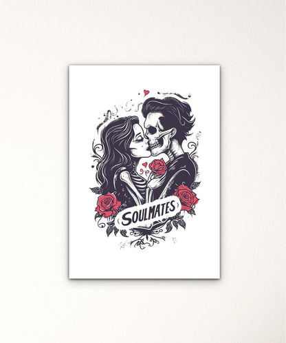 Soulmates-1 - Words On Wall - - A3 - No Frame - Soulmates-1