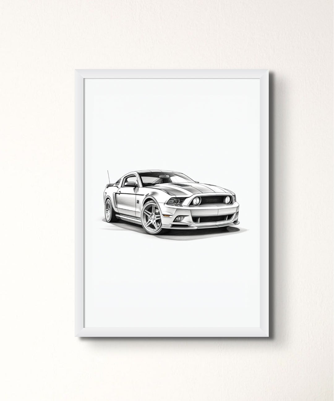 Speedcraft - Words On Wall - - A3 - White Frame - Speedcraft