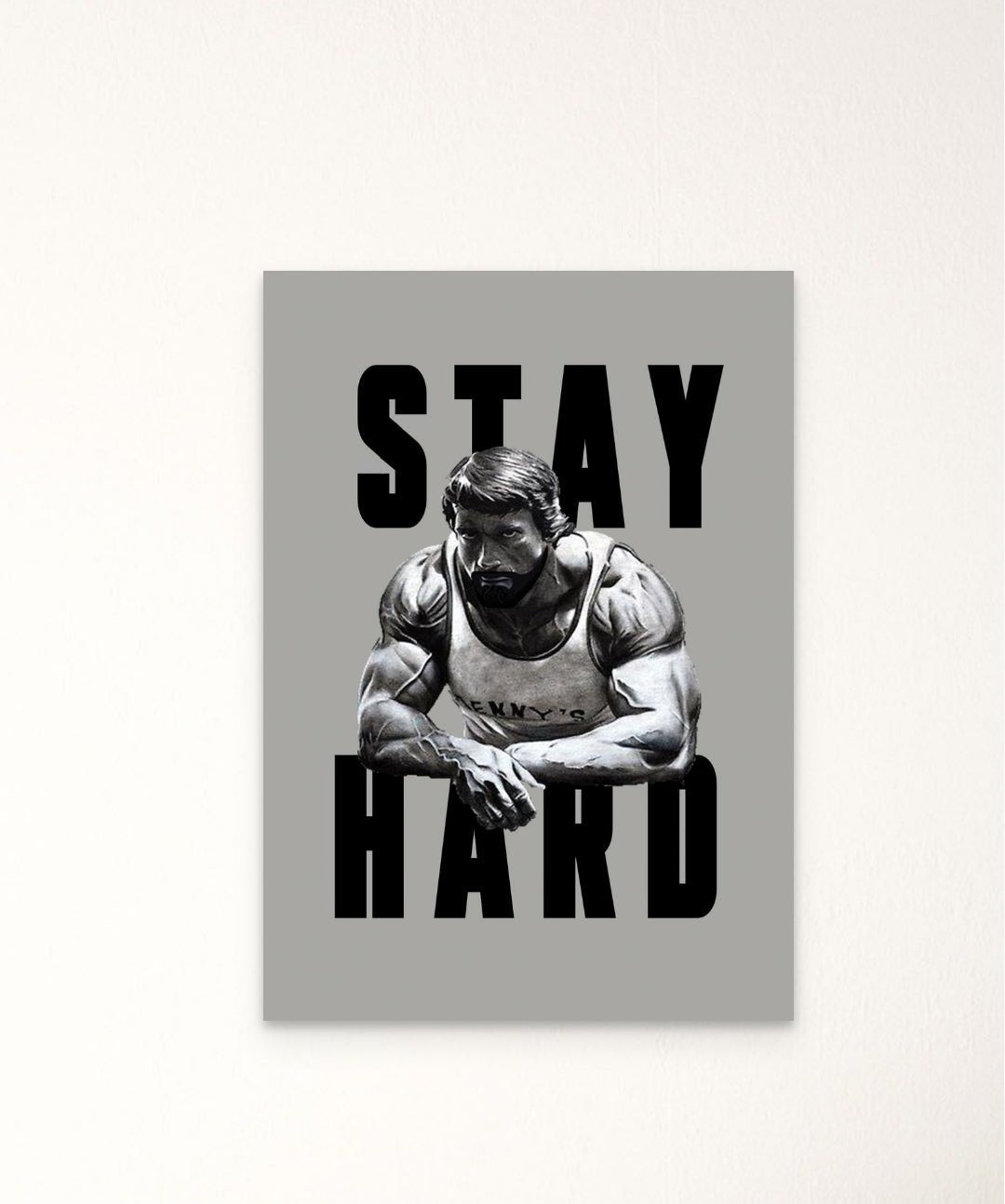 Stay Hard - Words On Wall - - A3 - No Frame - Stay Hard