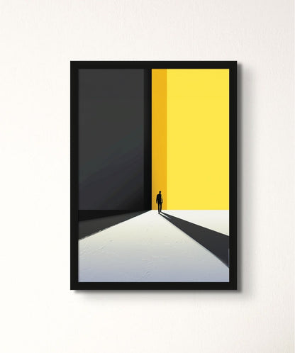 Threshold - Words On Wall - - A3 - Black Frame - Threshold