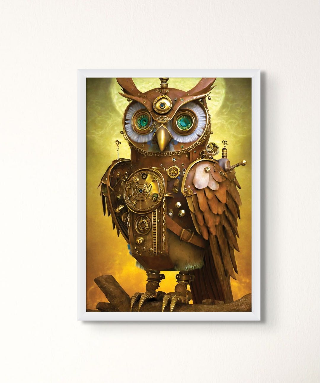 Timekeeper's Guardian - Words On Wall - - A3 - White Frame - Timekeeper's Guardian