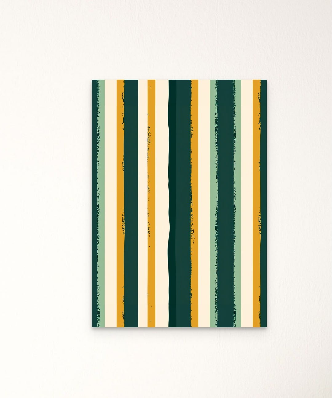 Verdant Stripes - Words On Wall - - A3 - No Frame - Verdant Stripes